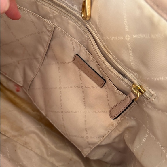 Michael Kors Pink Signature MK Tote with Gold Charm - Picture 4 of 5